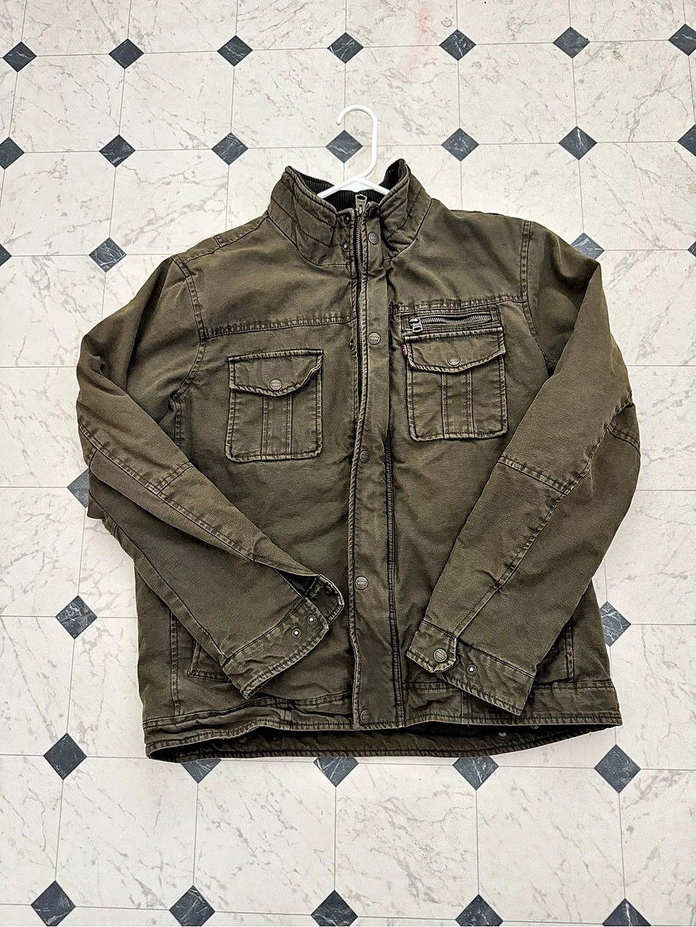 Levi's Men's Canvas Utility Field Jacket in Green